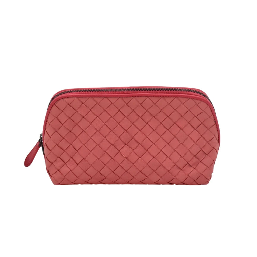 BOTTEGA VENETA INTRECCIATO NAPPA COSMETIC POUCH