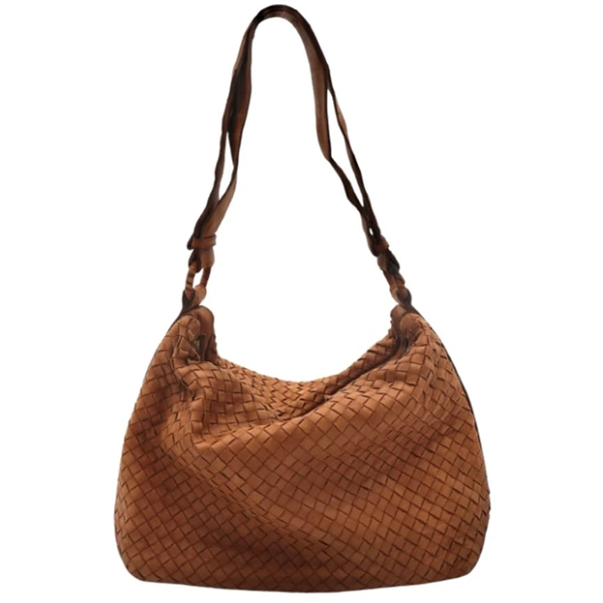 BOTTEGA VENETA INTRECCIATO BROWN TOTE BAG