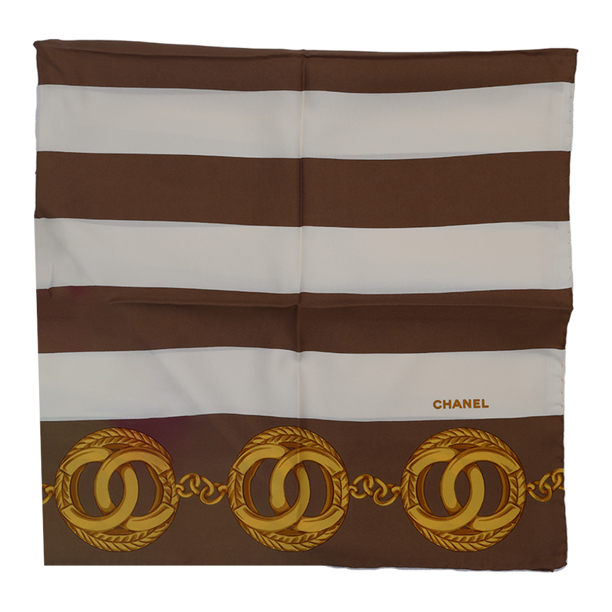 CHANEL SILK SCARF