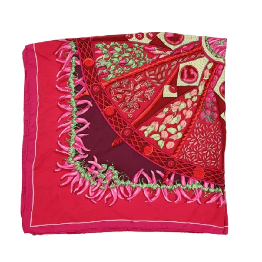 HERMES CHILLI SILK SCARF