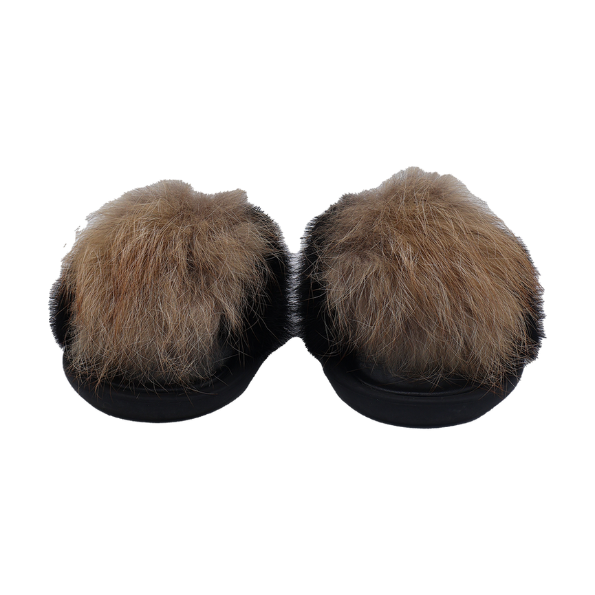 LOUIS VUITTON FUR SANDALS