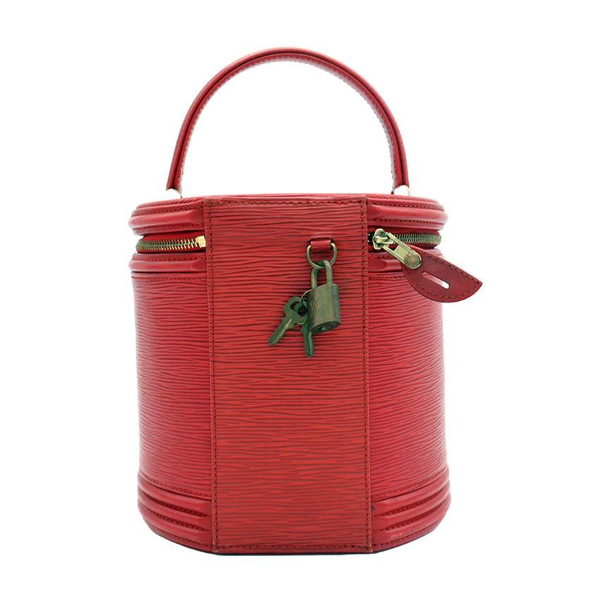 LOUIS VUITTON EPI CANNES VANITY BAG RED